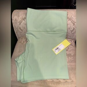 Mint High-Waist Women's Bike Shorts